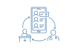 Reception and check-in workflow
